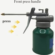 Resim Endüstriyel Kullanım için Manuel Yağ Dolum Cihazı, Uzun Uçlu Dayanıklı Metal Yağ Pompası, 250ml Yağ Spreyi, 1 Adet Metal Pompa Yağ Kabı 