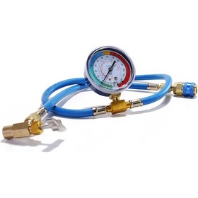 Resim Xiyyadms Otomotiv Ve Ev Tipi Klima Sistemleri İçin R134a Soğutucu Gaz Basınç Ölçer Seti 