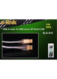 Resim S-link SLX-419 0.30mt Micro 5p Kamera Kablosu 