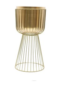 Resim Invictus Gold Metal Ayaklı Saksı 