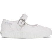 Resim Superga 2452 Kids Ballerina Easylite Glitter Pearl Canvas Kız Çocuk Beyaz Babet 
