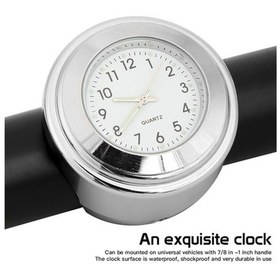 Resim Pazly Alüminyum Saat + Termometre Seti, 22-25.4mm, Motosiklet/bisiklet İçin 