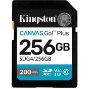 Resim Kingston SDG4-256GB 256GB SDXC Canvas Go Plus Gen4 200MB-s C10 UHS-I U3 V30 Hafıza Kartı 