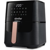 Resim Simfer SK-6701 Air Fry Smart Siyah 4 lt Yağsız Fritöz TÜM TÜRKİYE ÜCRETSİZ TESLİMAT SAĞLANIR.