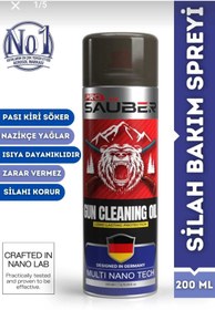 Resim ProSaüber Pro Sauber Gun Cleaning Oil Silah Bakım Spreyi 200 ml | Pas & Kir Sökücü | Koruyucu Yağ 