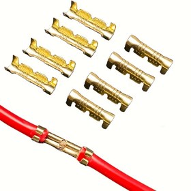 Resim 100 adet Yüksek Kaliteli U-Şekilli Tel Bağlantı Terminali - Dayanıklı Elektrikli Sıkma Blokları ve Spade Bağlantı Elemanları, Güvenilir Demir Yapı 