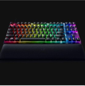 Resim Razer Huntsman V2 TKL Optical Purple Switch RGB Mekanik Gaming Klavye (RZ03-03940300-R3M1) 