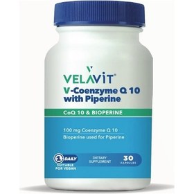 Resim Velavit Coenzyme Q10 With Piperine 30 Kapsül 