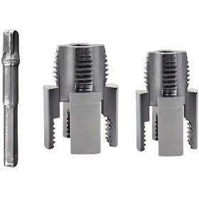 Resim 3 Adet Entegre İç ve Dış Su Borusu Açacağı, PPR Su Boru Dişleme Aleti, Elektrikli Matkap Tipi Su Borusu Dişleme Cihazı 1/2"-DN15, 3/4"-DN20 Boyutları 