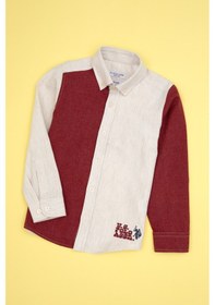 Resim U.s. Polo Assn. Erkek Çocuk Plum Gömlek Desenli 50316683-vr177 New Plum 