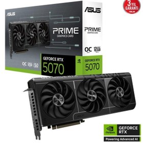 Resim ASUS Prıme-rtx5070-12g 12gb 192bit Gddr7 Dp/hdmı Pcı 5.0 Ekran Kartı 