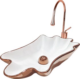 Resim Pure Istırıdye Rose Gold Tezgah Üstü Çanak Lavabo Hnm-109 