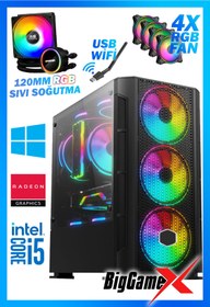 Resim BigGameX HERO X34 İ5 10400F 32GB RAM 1TB NVME M.2 SSD RX580 8GB SIVI SOĞUTMALI MASAÜSTÜ OYUNCU BİLGİSAYARI 