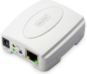 Resim DN-13003-2 Digitus 1 port Fast Ethernet Print Server, 1 x USB 2.0 port, 1 x RJ45 