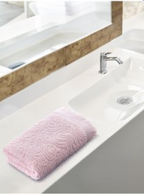 Resim Cotton Esra Ultra Yumuşak Banyo Havlusu 70x140 Pudra 