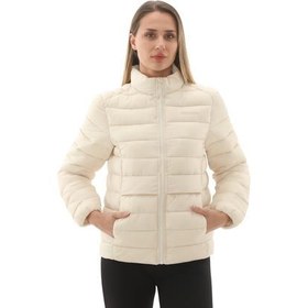 Resim Skechers W Outerwear Pop Up Detailed Padded Jacket Kadın Ceket Krem 