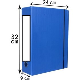 Resim Saraoğlu Arşiv ve Proje Kutusu 24 x 32 x 9 CM Mavi 25 Adet 