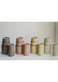 Resim Ev Fika One Seramik Saklama Kabı 600 ML Bej 