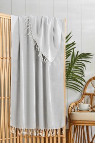 Resim Gri Peştamal 90x180 cm - Gri / 100x180 