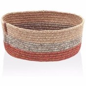 Resim The Mia Jüt Oval Sepet Bambu Kiremit SPT0033 24x15x12cm 