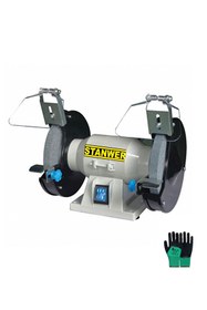 Resim STANWER Turbo Motorlu 300-vf Çark Motoru Zımpara Balta Bıçak Bileme Makinesi 