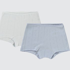 Resim Civil Girls Kız Çocuk 2'li Boxer Set 2-10 Yaş Beyaz - Lila 