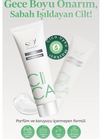 Resim Soi Cosmetics Cilt Onarıcı ve Yoğun Cica Gece Uyku Maskesi 50 ML 