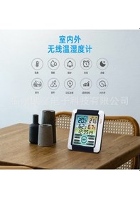 Resim Ebitda Dış İç Nem Sıcaklık Ölçer, Geniş Ekran, Elektronik Çalar Saat 