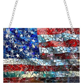 Resim Suntek Amerikan Bayrağı Vatanseverlik İşareti Süsleme 28cmx20cm 