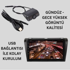 Resim High Sound Dash Cam - Yüksek Çözünürlüklü Araç Ön Kayıt Kamerası Araç Multimedya Sistemi Uyumlu - USB Bağlantı 