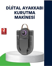 Resim Akıllı Ayakkabı Kurutucu 48 Derece Isı Kontrollü Gri 
