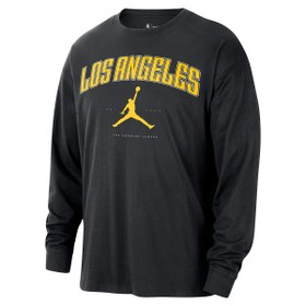 Resim Los Angeles Lakers NBA Essential Erkek Siyah Basketbol Sweatshirt HV5469-010 