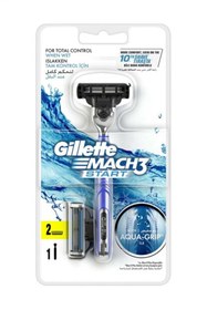 Resim Gillette Mach 3 Start Aqua Grip Tıraş Bıçağı + Yedek Bıçak 2'li 