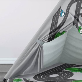 Resim instababyrooms Çocuk Oyun Çadırı Yollar ve Arabalar Dijital Baskılı 