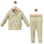 Resim Celira Yeşil Pijama Takımı 6 Ay,9 Ay,12 Ay Erkek Bebek Yeşil 