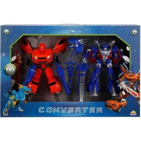 Resim MCM Group Işıklı 2'li Power Robot Transformer Dönüşen Araçlar 