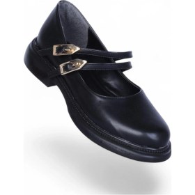 Resim Scarletta S12 Cilt Siyah Kadın Loafer Ayakkabı Siyah 