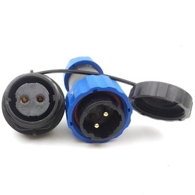 Resim SD20 2 Pin 20mm Su Geçirmez Konnektör Takımı - Panel Tipi 