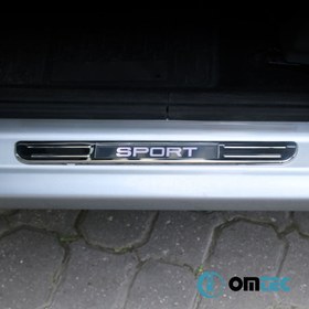 Resim Kapı Eşiği (Işıklı - Sport - 38 cmx27 cm) 4 Prç. Paslanmaz Çelik - Universal 