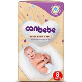 Resim Canbebe Bebek Bakım Örtüsü 8'li - 8'li Paket 64 Adet 