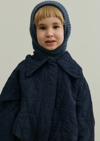 Resim Örme Çocuk Balaclava Bere İndigo - İndigo / 1-4 Yaş 