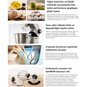 Resim Bosch Full-Metal Gövde MUM9A66R00 1600WAAT Yüksek Güç 5.5 Litre Hacim Mutfak Şefi Kırmızı+ Bosch Kıyma Makinesi Set+ Hassas Mutfak Tartısı Hediyeli 
