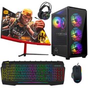 Resim TURBOX Tx4572 i5 4440 16GB Ram 2TB SSD 4GB GTX750Ti GDDR5 23.6 Curved Oyuncu Masaüstü Bilgisayarı 