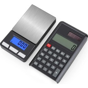 Resim Mercansa LCD Ekran Elektronik Hesap Makineli Hassas Dijital Takı Altın Gram Ölçer Terazi (500G 0.1g) 