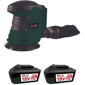 Resim Klpro Klez18-80 18V/8.0Ah. 125MM Çift Akülü Şarjlı Eksantrik Zımpara 