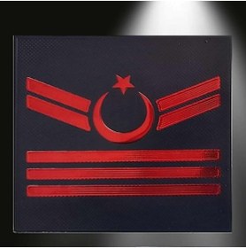 Resim ÇUKUROVA ÜTÜ J. Asayiş Uzman Çavuş 3 Kademeli 3D Plastik TPU Arması, Çift, 2025 Yeni Tip, Cırtlı 