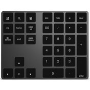 Resim Xindoker "taşınabilir 34 Tuşlu Alüminyum Bluetooth Nümerik Klavye - Şarj Edilebilir, Windows/ios/android Uyumlu" 