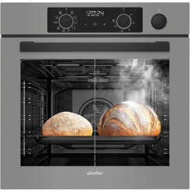 Resim Ank.fırın Steam Master Gri Cam Dij.saat 