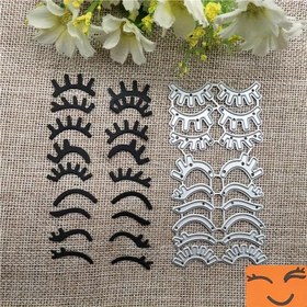 Resim 1 Adet 2024 Kirpik Metal Kesme Kalıpları Şablonları Kağıt Kart Yapımı Scrapbooking DIY Kartlar Fotoğraf Albümü El Sanatları Süslemeleri 