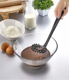 Resim Pratik Spiral Çırpıcı Un- Yumurta - Krema Karıştırıcı Çok Renkli 